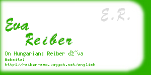 eva reiber business card